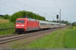 BR 101 mit Zugen/138090/ic-118-gezogen-von-101-001 IC 118 gezogen von 101 001 von Mnchen ber Stuttgart nach Mnster(Westf) bei Ebersbach/Fils. (10,05,2011)