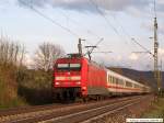 101 133-7 zieht EC 316 nach Stuttgart und weiter dann nach Saarbrcken. (26,04,2010)