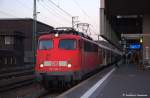 110 436 steht als RE4 nach Aachen zur Abfahrt im Hbf Dsseldorf bereit. (11,11,2011)