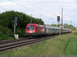EC 112 auf dem Weg nach Siegen mit 1116 084 und 1116 083.