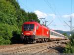 1116 077-7 mit EC 112 solo auf der Filsbahn nach Stuttgart mit +20 min unterwegs.
