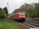 146 209-2 bringt ihren IRE 4235 nach Ulm um danach mit Dieselbetrieb weiter nach Lindau zu fahren. (30.04.2010)