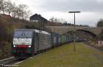 E 189 097 (ES 64 F4 997) ERS Railways mit Container durch Darmstadt-Sd in Richtung Darmstadt Hbf. (13,12,2011)
