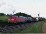 guterzuge/91784/152-111-1-zieht-ihren-gemischten-gueterzug 152 111-1 zieht ihren Gemischten Gterzug durch Ebersbach/Fils in Richtung Stuttgart. (30,08,2010)