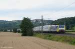 kbs-750-filsbahn/211887/e-189-912-rt-moving-europe E 189 912 RT 'Moving Europe' mit Ekol 41853 durch Uhingen nach Triest Campo Marzio. (29,07,2012)