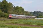 101 087  Packendes Sdafrika  mit EC 390 auf ihrer fahrt von Linz nach Frankfurt(M) durch Reichenbach/Fils. (23.09.2012)