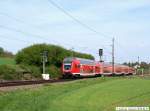 IRE 4230 mit 146 205 aus Lindau nach Stuttgart unterwegs, hier bei Reichenbach/Fils. (29.04.2010)
