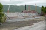 Erzentladung Narvik Erzentladung in Narvik von au�en - Die im Boden eingelassenen 12 Beh�lter fassen je ca. 105 000 t Erz-Pellets. (21,06,2011)