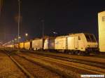 Um 23:00 Uhr fuhr EVB 185 672-3 als DGS 59000 ...