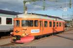 VR Track/148368/ein-schwedischer-y7-triebwagen-wird-von Ein Schwedischer Y7 Triebwagen wird von dem Finnischen Bauunternehmen VR Track eingesetzt hier im Bf Kiruna C. (18,06,2011)