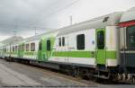 In Rovaniemi abgestellt Express-Zug 2.Kl. mit Gepckabteil EFits 24201 (55 10 8237 001-8). (24,06,2011)
