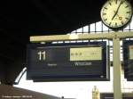 Zugzielanzeige nach Wroclaw am ...  Andreas Axmann 27.12.2009