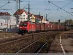guterzuge 185 297-9 mit einem G�terzug durch Esslingen am Neckar. (29,10,2010)