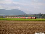 guterzuge 218 499 als 56106 auf der R�ckfahrt nach Plochingen, hier f�hrt sie zwischen Owen/T und Dettingen/T. (01.10.2009)