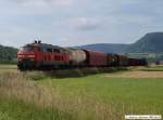G�terzug 218 193-1 und 294 721-6 mit FZ56106 zwischen Owen ...