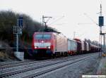 guterzuge Ein gemischter Gtz mit 189 082-1 kam noch zu den letzten Sonnenstrahlen mir entgegen. (01,04,2010)