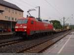 guterzuge 152 118-6 mit G�terzug in Richtung Stuttgart durch den Bf Plochingen um 18:36 Uhr. (05,08,2010)