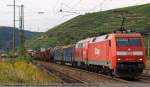 152 011-3 mit einer 225 ? ziehen einen G�terzug durch ...