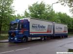 MB Actros 2546 - Spedition Rainer Fischer H�ngerzug in Obert�rkheim. ...