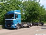 Hangerzug DAF XF - LKW Vermietung 'truck-sued.de' beim Stuttgarter Hafen/Umschlagbahnhof. (22;05;2010)