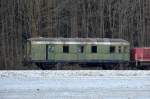 HzL Packwagen 72 auf �berf�hrungsfahrt. (04,02,2012)  ...