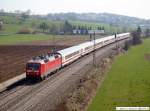 ic IC 2264 mit 120 112-8 von Salzburg Hbf nach Karlsruhe Hbf, n�chster Halt Plochingen. (25,03,2010)