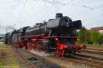 IGE-Sonderfahrt 19.-24.09.2011 Ausfahrt von 41 018 und 01 533 nach dem Kohle/�l und Wasser fassen in Schorndorf. (23,09,2011)