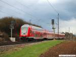 ire Bedrohlich sahen die Wolken aus, als IRE 4234 von Lindau (Ulm) nach Stuttgart in Reichenbach(Fils) vorbei fuhr. (01,04,2010)