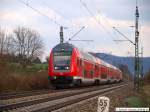 ire IRE 4234 auf dem Weg von Lindau nach Stuttgart bei Kuchen. (10,04,2010)