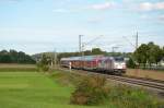 kbs-750-filsbahn RE 19237 mit 146 227 auf ihrem Weg von Stuttgart nach Ulm(Donauw�rth), n�chster Halt Ebersbach/Fils. (13,08,2011)