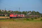 kbs-750-filsbahn 151 139 mit Sattelauflieger in Richtung Stuttgart/Kornwestheim durch Ebersbach/Fils. (27,09,2011)