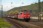 kbs-750-filsbahn 151 082 bei der Durchfahrt Esslingen am Neckar nach Plochingen/Altbach EnBW Kohlekraftwerk. (28,10,2011)