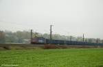 kbs-750-filsbahn SBB CFF FFS Cargo 421 390 mit einem Eanosganszug durch Ebersbach/Fils in Richtung Stuttgart/Kornwestheim. (09,11,2011)