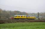 kbs-750-filsbahn Gleismesszug 725 003 mit Beiwagen 726 003 durch Ebersbach/Fils in Richtung Stuttgart. (09,11,2011)