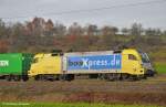 ES 64 U2-008 (182 508) auf ihrem Weg durch Ebersbach/Fils ...