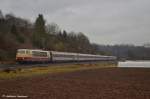 kbs-750-filsbahn 103 245 mit IC 118 von Ulm nach Stuttgart bei Reichenbach/Fils. (23,12,2011)