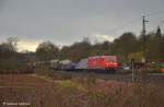 185 228 mit Gz in Richtung M�nchen durch Reichenbach/Fils. (06,01,2012) ...