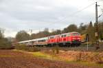 IC 2013 mit 218 494 und 218 491 durch Reichenbach/Fils ...
