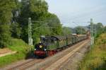 kbs-760-neckar-alb-bahn Angek�ndigt war die 52 7409 auf der Strecke zwischen Ludwigsburg - Esslingen - Plochingen - N�rtingen zur Feier 100 Jahre Lok 11 und stellte fest, das das Jubil�umskind selber von Plochingen nach N�rtingen fuhr. Leider mit + 60 min Versp�tung. (21,08,2011)