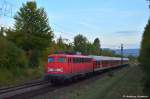 kbs-760-neckar-alb-bahn 110 416 mit IRE 3277 auf ihrem Weg von Stuttgart nach T�bingen. (31,08,2011)