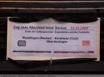 KBS 761 218-Abschied Beschilderung 2 der 218 494-3. (11.12.2009)