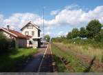 KBS 761 Modernisierung Hp Dettingen/Teck eine Woche vor der Gleiserneuerung zwischen Kirchheim/Teck und Oberlenningen. (28:08:2010)