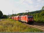 kessel--und-silozuge Der heutige Salzzug wird mit 189 055-7 um 18:51 Uhr durch Gingen in Richtung Ulm/M�nchen gefahren. (03,08,2010)