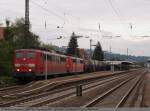 151 024-7 und 151 038-7 mu�ten auf das Ausweichgleis im ...