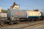 kesselwagen Ein Kesselwagenzug der Fa.Ermewa bestehend aus Zacns steht in Plochingen auf Gleis 5. (11,04,2011)