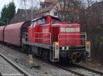 Der Erste G�terzug nach der Fahrplanumstellung am 12.12.2009, f�hrt 294 ...