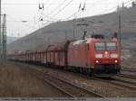 kohle--erz--und-kokszuge 185 068 mit Fals-zug in Richtung Ulm durch Esslingen am Neckar. (16,03,2011)