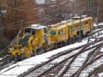 Schotterprofiliermaschine Plasser & Theurer SSP 110 SW und Stopfmaschinen UNIMAT ...