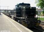 MRCE-Lok G1206 5001570 beim Rangieren mit einem Bauzug f�r die ...