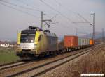 Dispolok [boxXpress.de] ES 64 U2 003 mit ihrem Containerzug bei ...